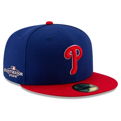 Philadelphia Phillies New Era 2026 MLB Postseason Side Patch 59FIFTY Fitted Hat - Royal/Red