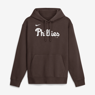  Philadelphia Phillies Nike Core Cinder Club Fleece Hoodie - Brown