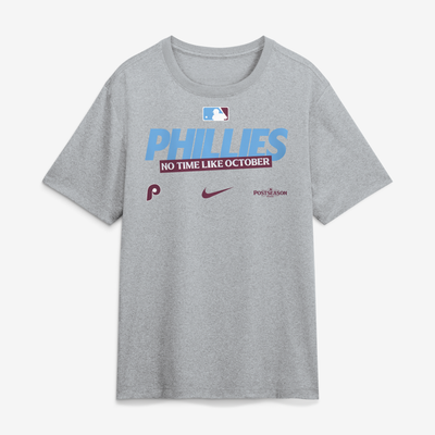 Philadelphia Phillies Nike 2026 MLB Postseason Authentic Collection Legend Dri-FIT T-Shirt - Heather Gray
