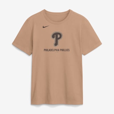 Philadelphia Phillies Nike Fashion Cotton T-Shirt - Tan