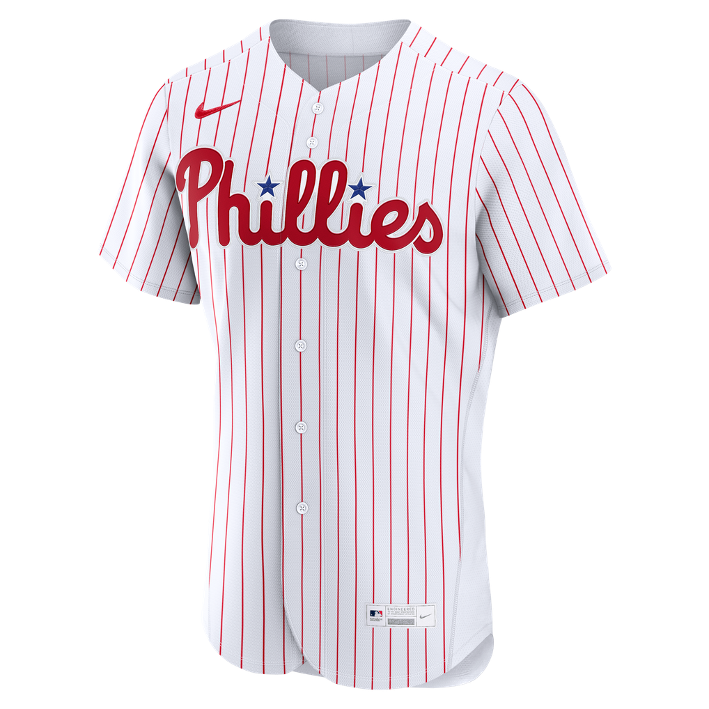  Philadelphia Phillies Nike Home Authentic Custom Jersey - White