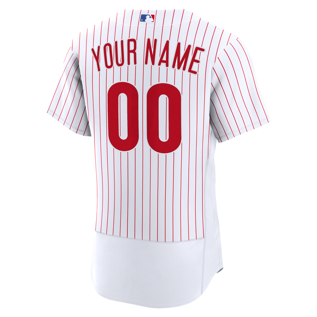  Philadelphia Phillies Nike Home Authentic Custom Jersey - White