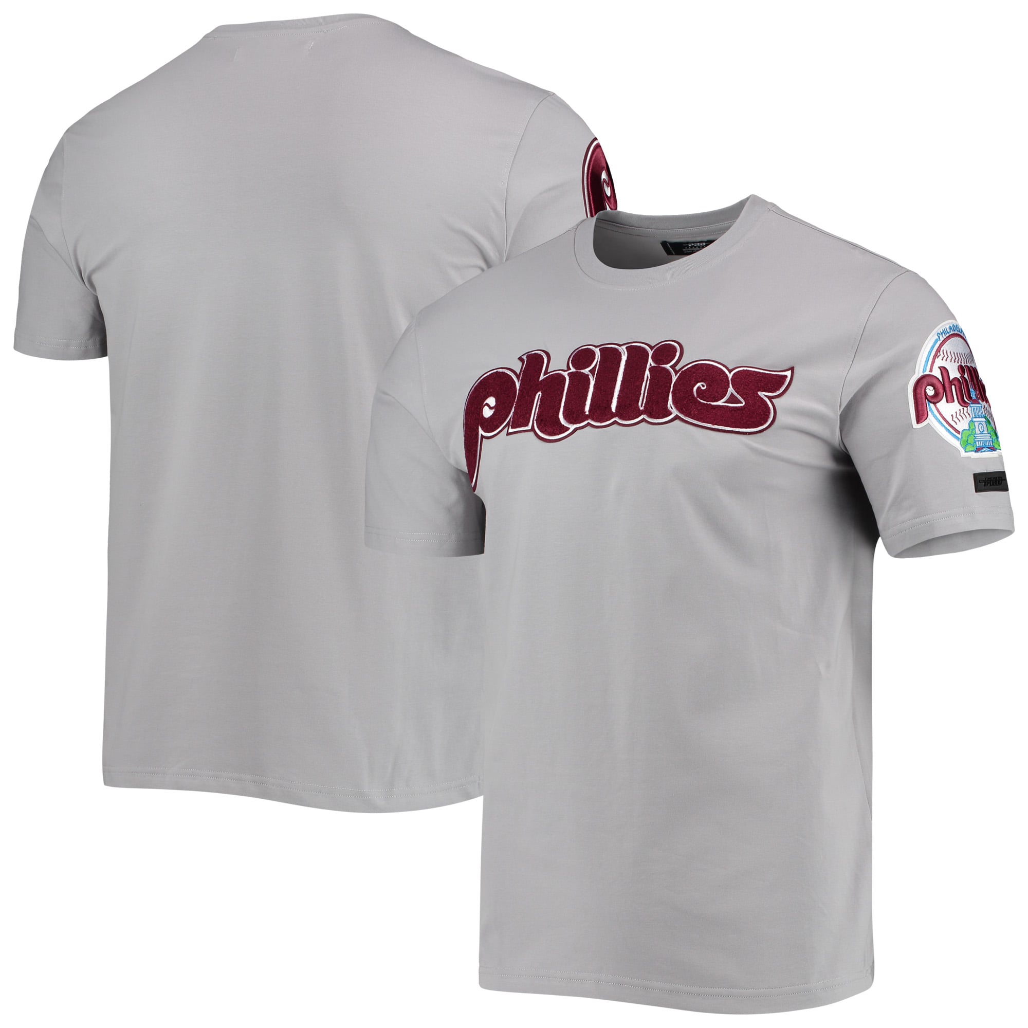 Men's Philadelphia Phillies Pro Standard Gray Team Logo T-Shirt