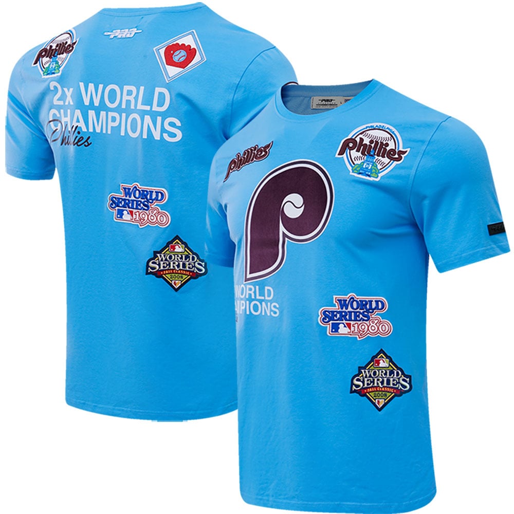 Men's Philadelphia Phillies Pro Standard Light Blue Championship T