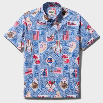  Philadelphia Phillies Reyn Spooner Americana Button-Up Shirt - Blue