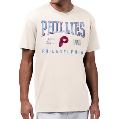 Philadelphia Phillies Starter Established Logo T-Shirt - Cream
