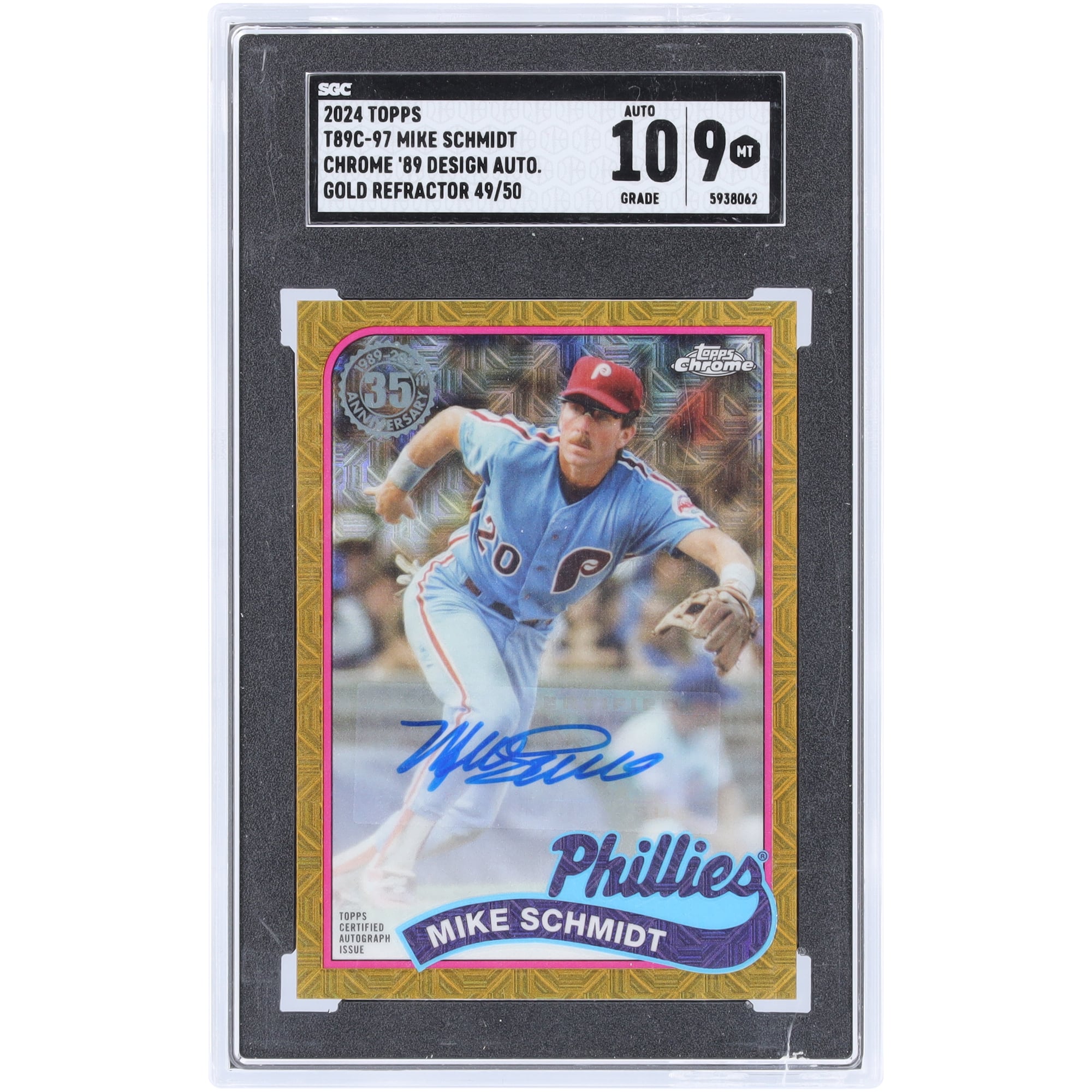 Topps Mike 0 Schmidt Tribute | #46 eBay Collection Framed Gold HOF 