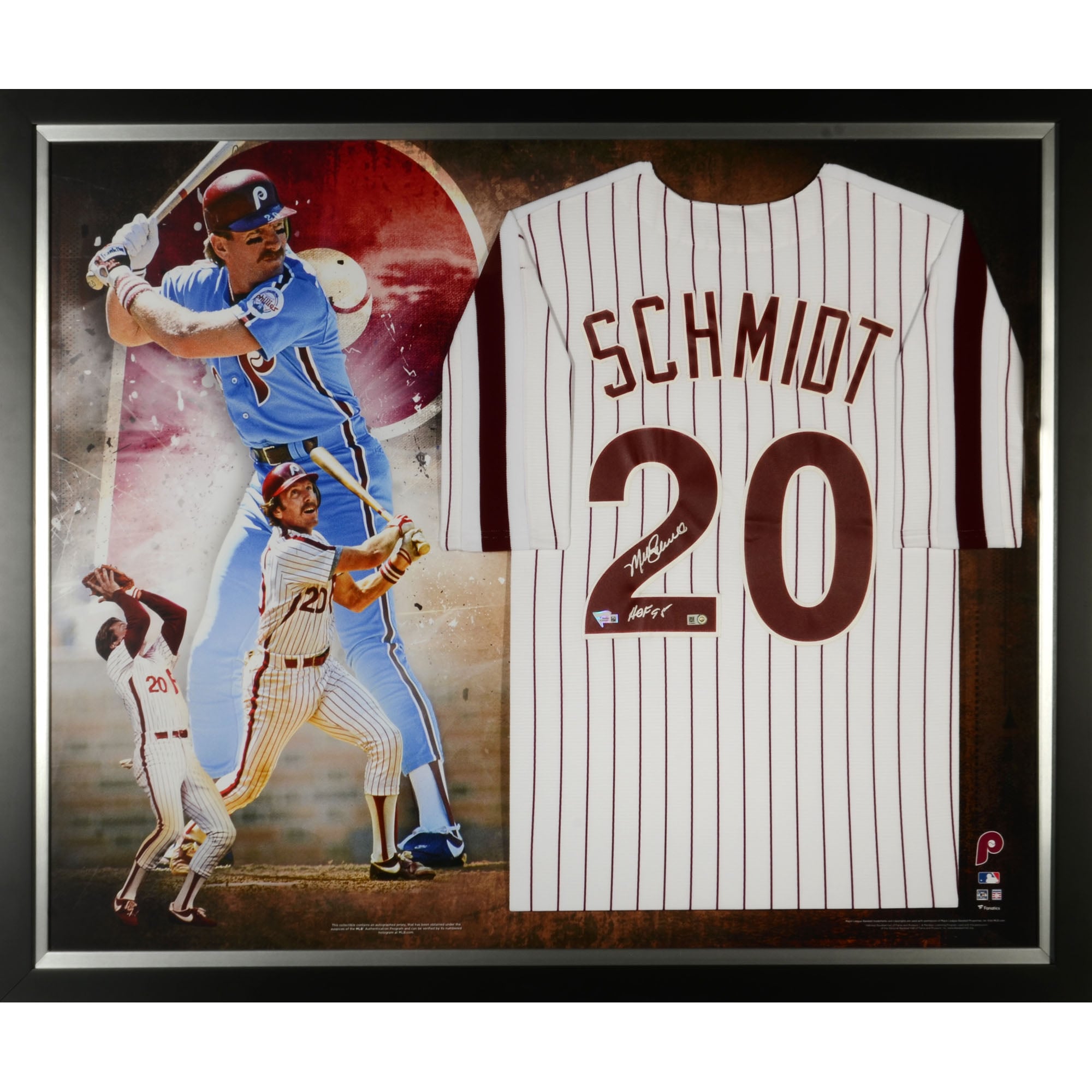Philadelphia Phillies Mike Schmidt Autographed White & Red Nike Cooperstown Collection Jersey Size Xxl Beckett Bas Qr Philadelphia Phillies Mike Schmidt Autographed White & Red Nike Cooperstown Collection Jersey Size Xxl Beckett Bas Qr