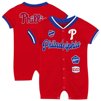 Philadelphia Phillies Outerstuff Newborn Pinch Romper - Red