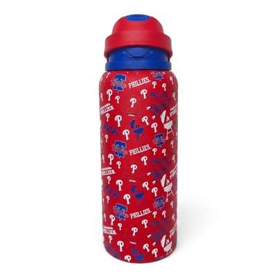 Philadelphia Phillies Pegasus 32oz. Game Day Pennant Stainless Steel ProPress Water Bottle