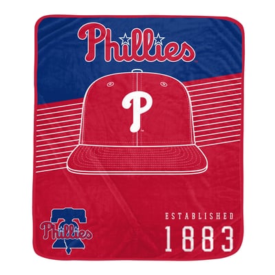 Philadelphia Phillies Pegasus Block Stripe Logo 50" x 60" Ultra Soft Blanket