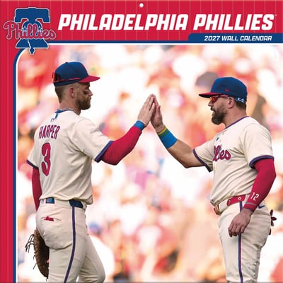 Philadelphia Phillies 2027 12” x 12” Team Wall Calendar