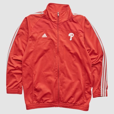 Philadelphia Phillies Adidas 2000s Full Zip Jacket - Red - XXS by Fanatics Real Vintage