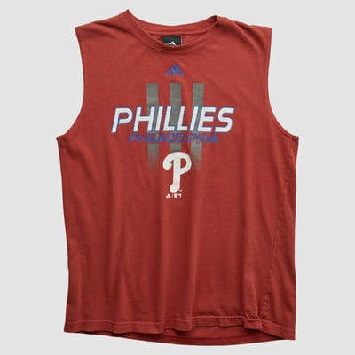 Philadelphia Phillies Adidas 2010s Tank - Red - XS by Fanatics Real Vintage