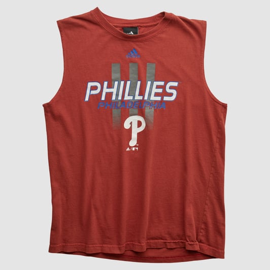 Philadelphia Phillies Adidas 2010s Tank - Red - XS by Fanatics Real Vintage
