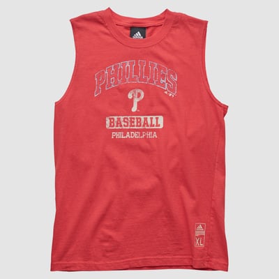 Philadelphia Phillies Adidas 2010s Tank - Red - XS by Fanatics Real Vintage