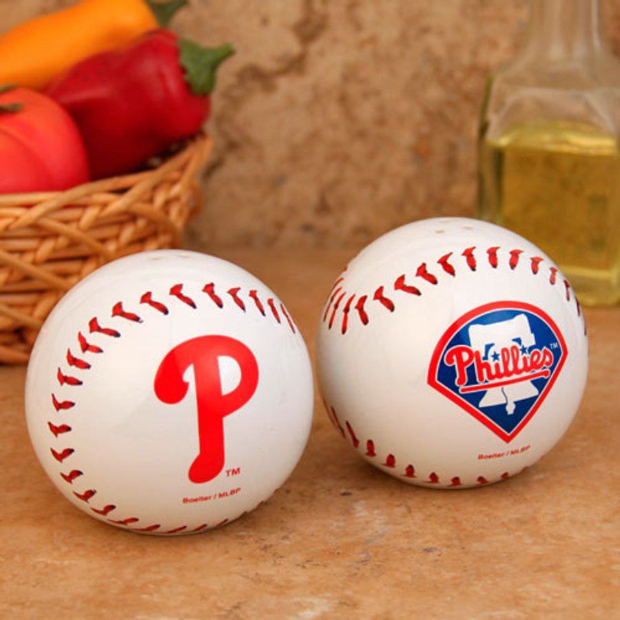Baseball Pepper Philadelphia Phillies Baseball Salt & Pepper Shaker Set