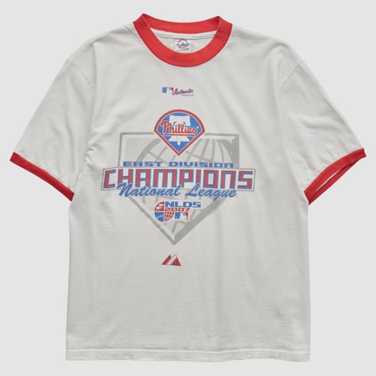 Philadelphia Phillies Delta 2007 T-shirt - White - XS by Fanatics Real Vintage