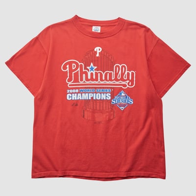 Philadelphia Phillies Delta 2008 T-shirt - Red - M by Fanatics Real Vintage
