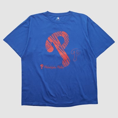 Philadelphia Phillies Genuine Merchandise 2010s T-shirt - Blue - 2XL by Fanatics Real Vintage