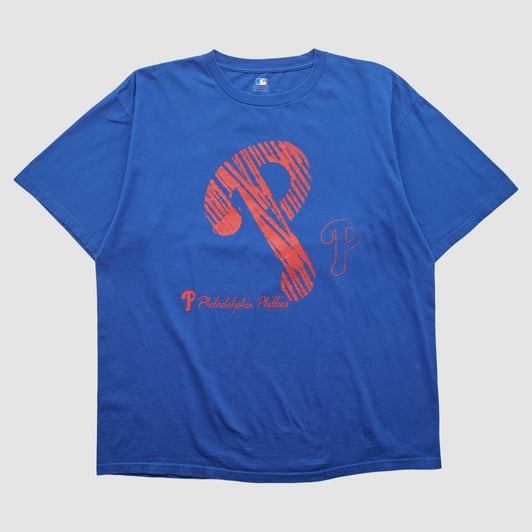 Philadelphia Phillies Genuine Merchandise 2010s T-shirt - Blue - 2XL by Fanatics Real Vintage