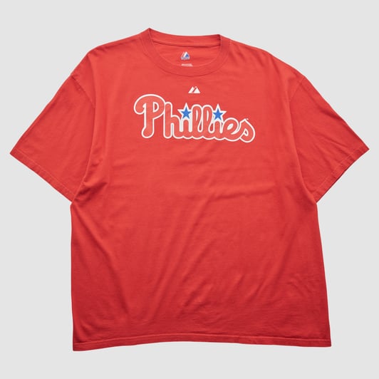 Philadelphia Phillies Majestic 2008 T-shirt - Red - 3XL by Fanatics Real Vintage