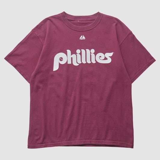 Philadelphia Phillies Majestic 2011 T-shirt - Maroon - S by Fanatics Real Vintage