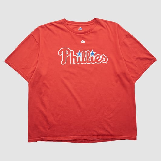Philadelphia Phillies Majestic 2011 T-shirt - Red - 3XL by Fanatics Real Vintage