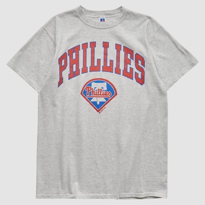 Philadelphia Phillies Russell 1994 T-shirt - Heather Gray - S by Fanatics Real Vintage