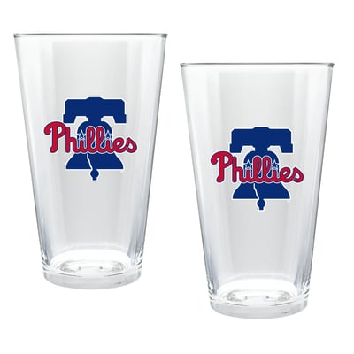 Philadelphia Phillies Two-Piece 16oz. Double Play Pint Glass Set