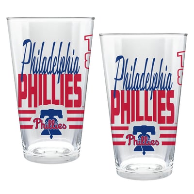 Philadelphia Phillies Two-Piece 16oz. Heritage Pint Glass Set