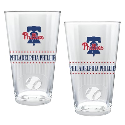 Philadelphia Phillies Two-Piece 16oz. Stadium Pint Glass Set