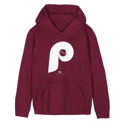  Philadelphia Phillies Mitchell & Ness Preschool Retro Logo Hoodie - Burgundy