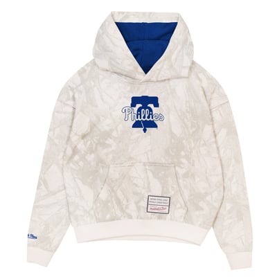  Philadelphia Phillies Mitchell & Ness Preschool Ghosted Pop Over Hoodie - White