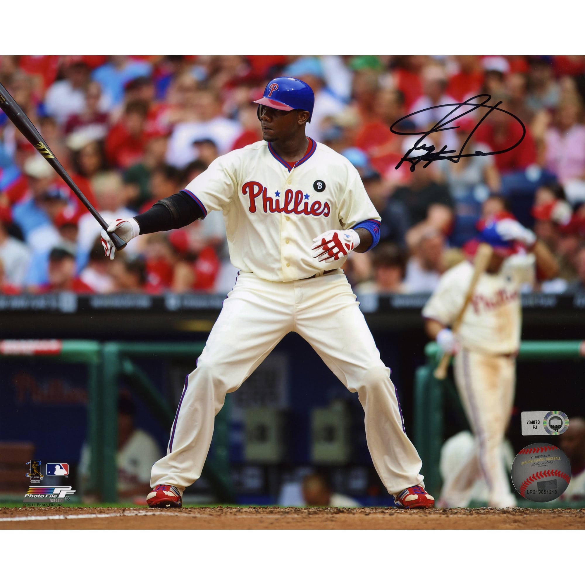 Ryan Howard Inscriptions Autographed Philadelphia Phillies Ryan Howard Fanatics Authentic 8