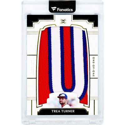 Trea Turner Philadelphia Phillies 2024 Topps Definitive Collection Game Used Letter U Relic #DNC-TT #1/1 Card