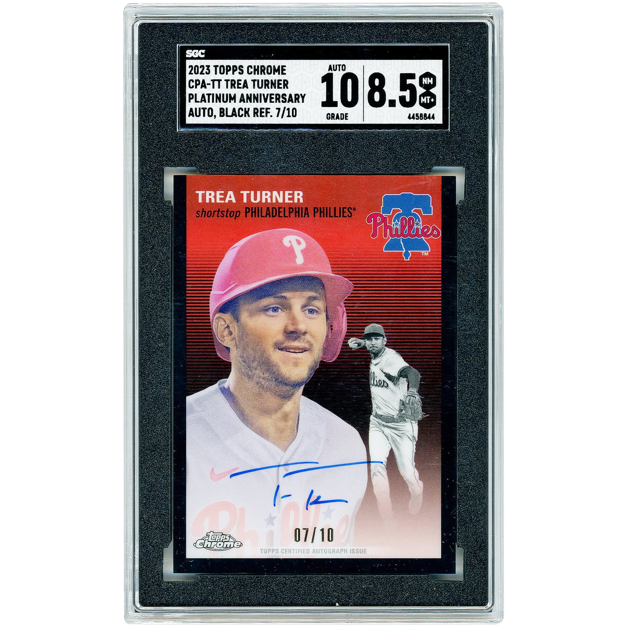 Trea Turner Philadelphia Phillies Autographed 2023 Topps Chrome 