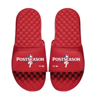 Philadelphia Phillies ISlide Unisex 2026 MLB Postseason Slide Sandals - Red