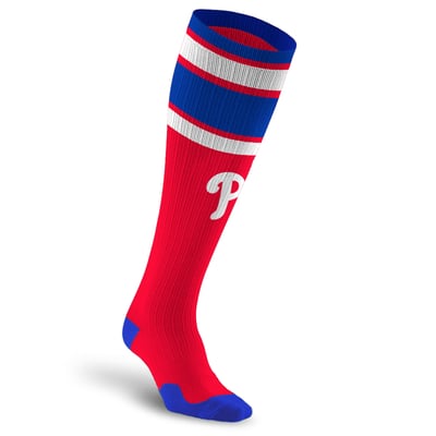 Philadelphia Phillies PRO Compression Unisex  Classic Stripe Over-the-Calf Compression Socks