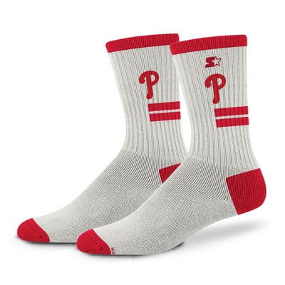  Philadelphia Phillies Starter Unisex Premiere Cushioned Crew Socks - Cream