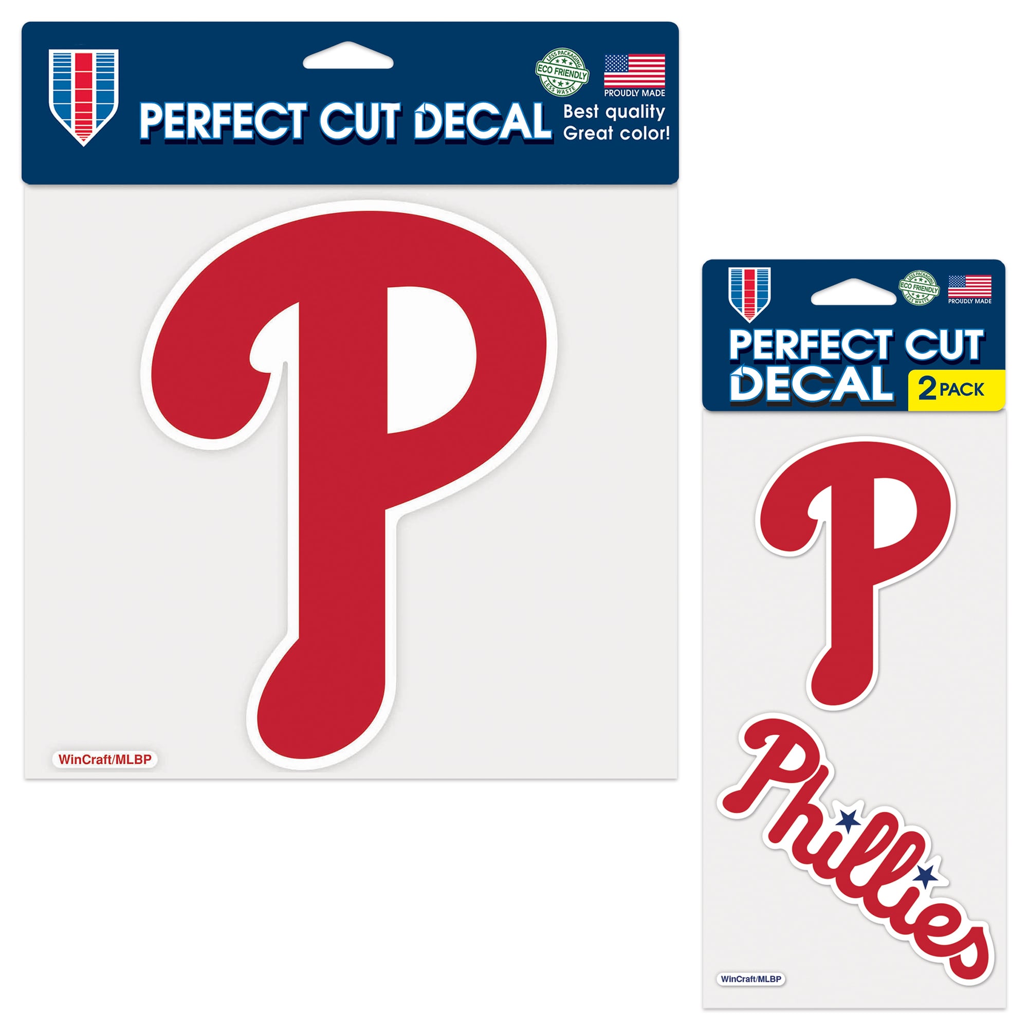 Philadelphia Decal Philadelphia Phillies WinCraft Three-Pack Perfect Cut Decals