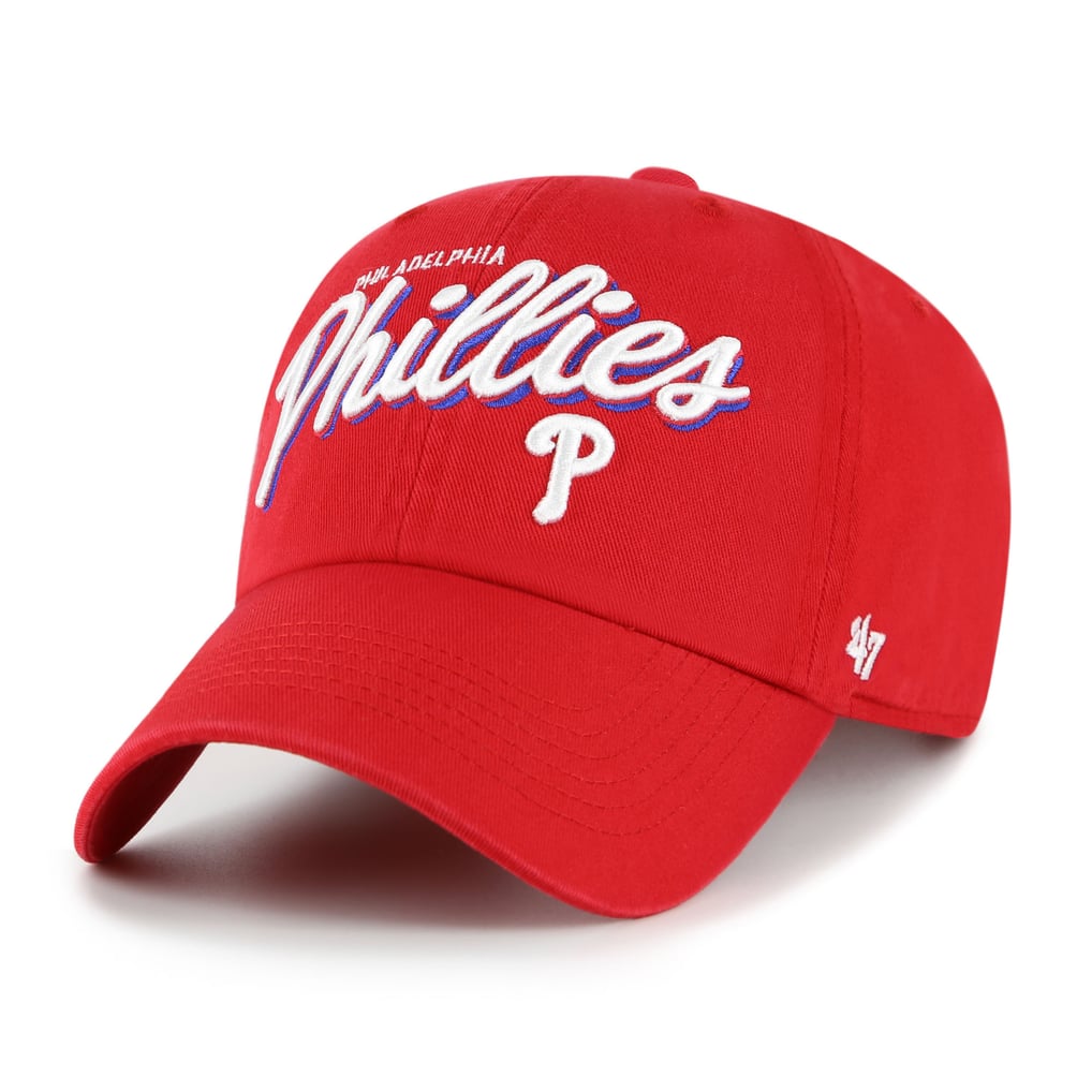 Women Philadelphia Phillies 47 Brand Velvet Strapback Adjustable Hat Cap MLB Red Women Philadelphia Phillies 47 Brand Velvet Strapback  main image 4