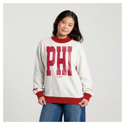 Philadelphia Phillies Fanatics Women's City Abbreviation Sweatshirt - Cream
