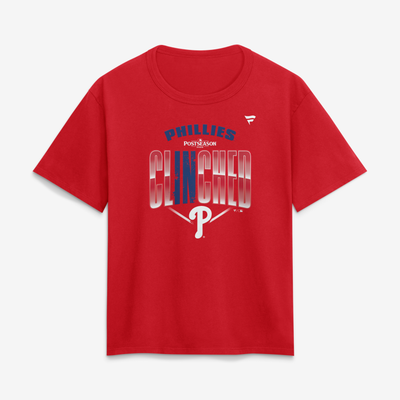 Philadelphia Phillies Fanatics Women's 2026 MLB Postseason Locker Room T-Shirt - Red