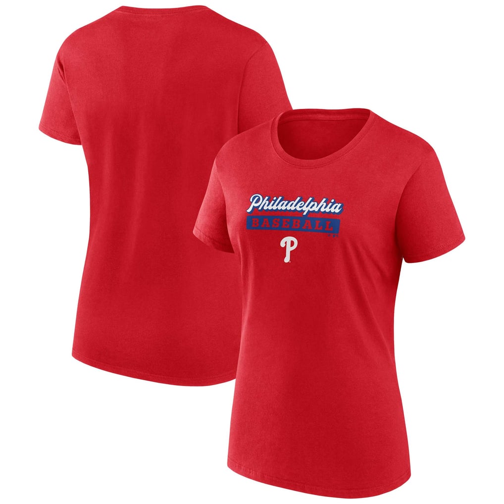 Red State Script Logo Women's Philadelphia Phillies Fanatics Red State Script T-Shirt
