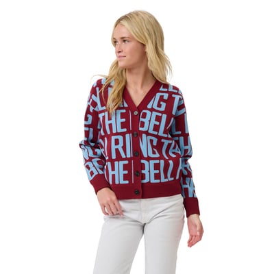 Philadelphia Phillies Lusso Women's Shea Team Jacquard Cardigan - Burgundy/Light Blue