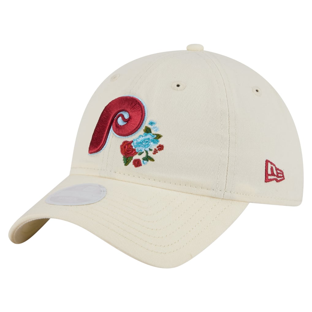 Philly Embellished Cap with Floral Design Philadelphia Phillies Day of the Dead Skull & Flowers  main image 4