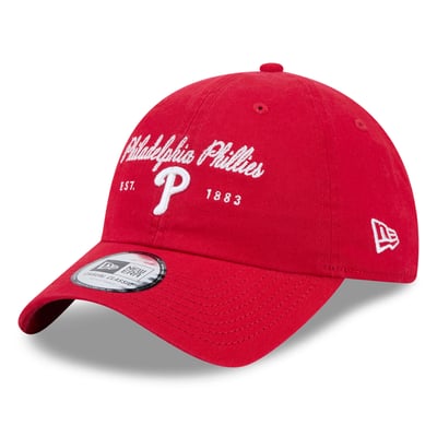  Philadelphia Phillies New Era Women's Script Casual Classic Adjustable Hat - Red