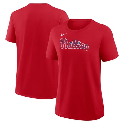 Philadelphia Phillies Nike Women's Wordmark T-Shirt - Red