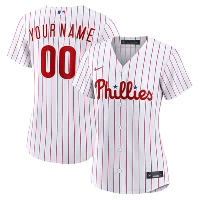 Philadelphia Phillies Nike Women's Home Replica Custom Jersey - White